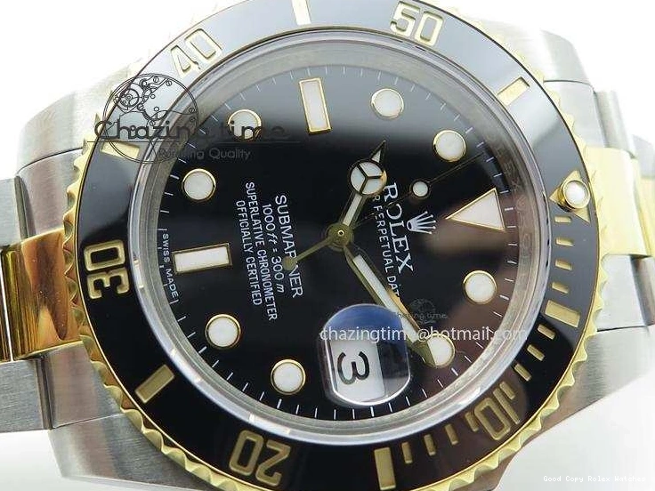 AAA Replica Watches SS Best LN Edition 116613 ETA Submariner Black 3986 YG Bracelet Bp-Maker RelaxedFit On Dial 0117